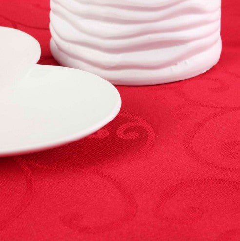 Round Table Cover Tablecloth Elegant Flower Pattern