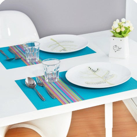 Colorful Dinner PVC Place Table Mats