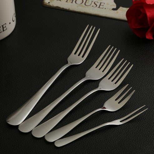 Stainless Steel Kitchenware Metal Silver Fork Steak Fork Fruit Salad Fork