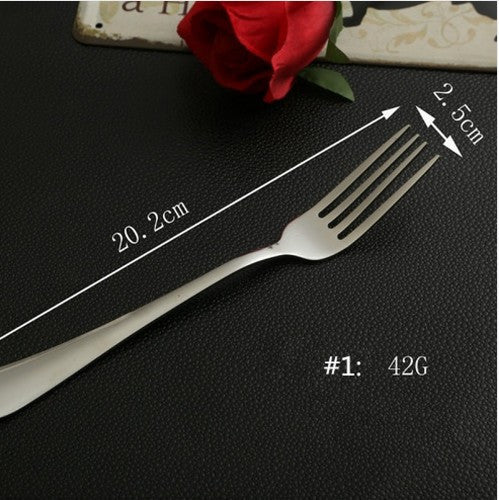 Stainless Steel Kitchenware Metal Silver Fork Steak Fork Fruit Salad Fork