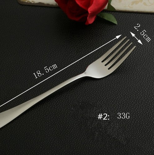 Stainless Steel Kitchenware Metal Silver Fork Steak Fork Fruit Salad Fork