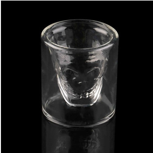 Clear Shot Glass Crystal Skull Head Vodka Wine Cup