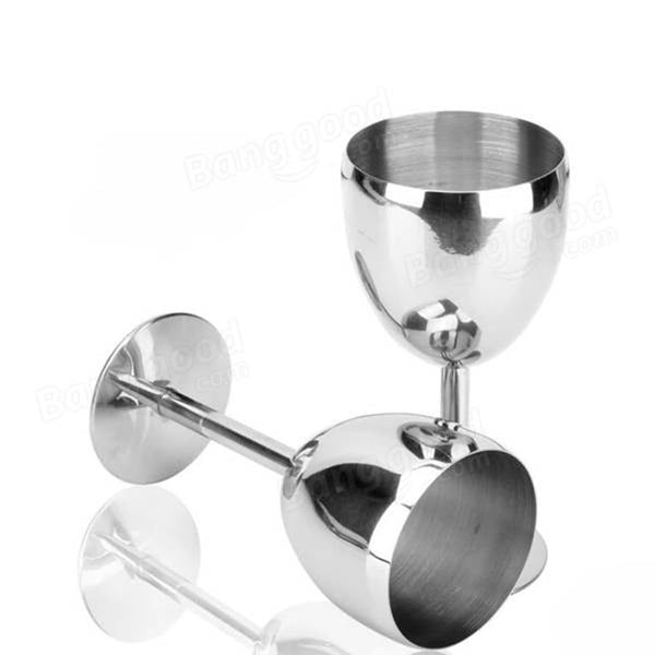 Stainless Steel Wine Glass Drinking Cup Goblet