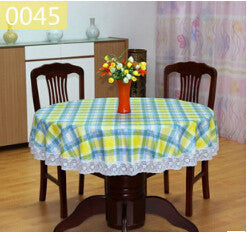 PVC Pastoral Round Table Cloth