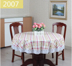 PVC Pastoral Round Table Cloth